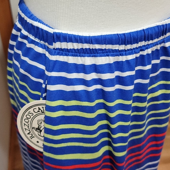 TOMMY HILFIGER CASUAL BOHEMIAN SUMMER MINIMALIST STRIPES MAXI LONG SKIRT MEDIUM - Picture 3 of 12